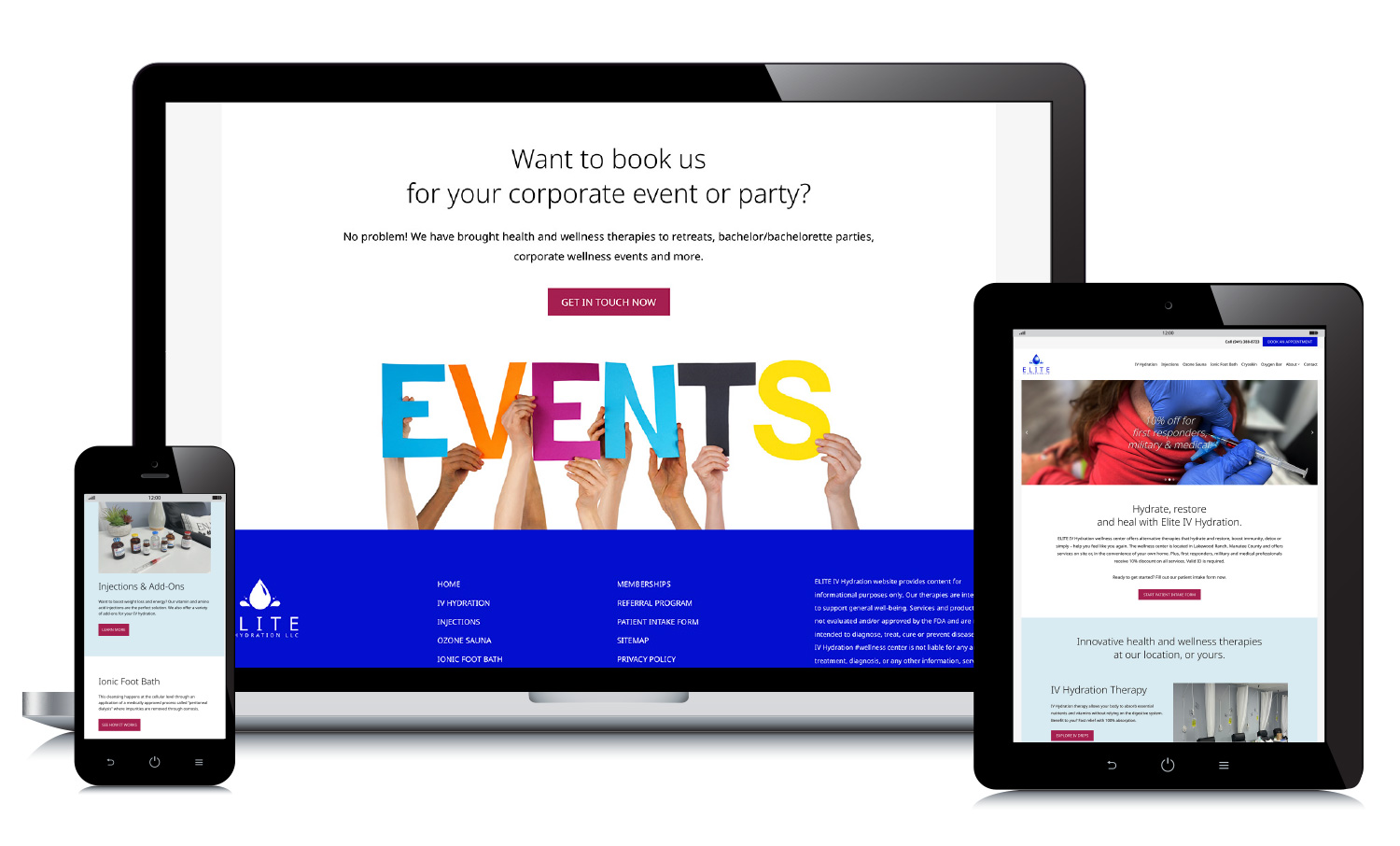 Wellness Center Website Design